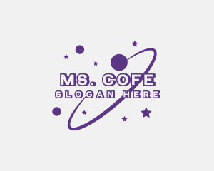 Galaxy Star Planet Orbit logo design