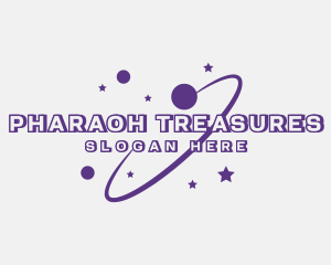 Galaxy Star Planet Orbit logo design