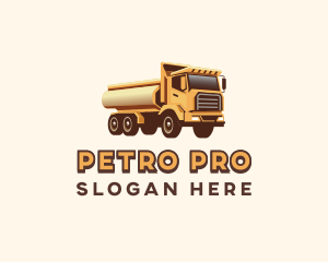Petroleum - Tanker Truck Transport logo design