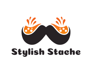 Mustache - Mustache Juice Liquid logo design