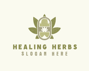 Medicinal - Cannabis Leaf Medicine logo design