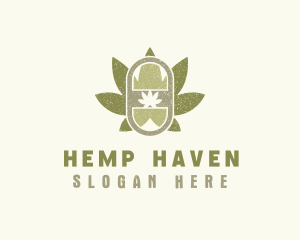 Cannabis Leaf Medicine logo design