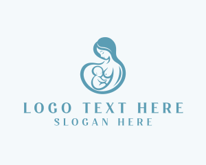 Maternity - Breastfeeding Infant Childcare logo design