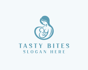 Fertility - Breastfeeding Infant Childcare logo design