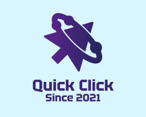 Click - Mouse Pointer Orbit logo design