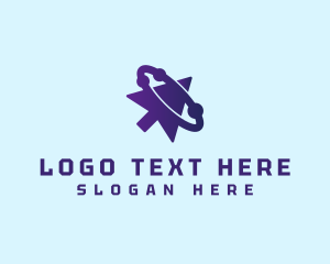 Click - Mouse Pointer Orbit logo design