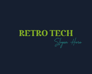 Funky Retro Wordmark logo design