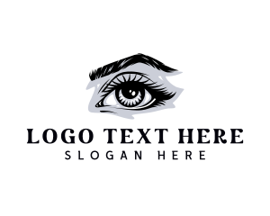 Pretty - Eye Lashes Beauty logo design