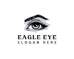 Eye Lashes Beauty  logo design