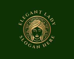 Elegant Fashion Beautiful Lady logo design