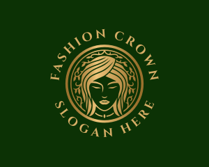 Elegant Fashion Beautiful Lady logo design