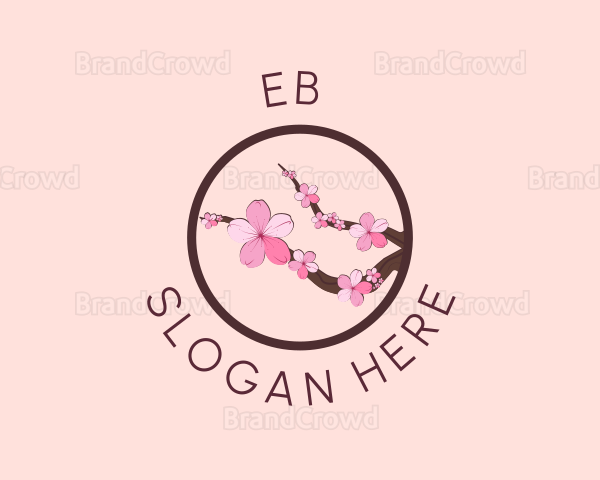 Sakura Flower Beauty Logo