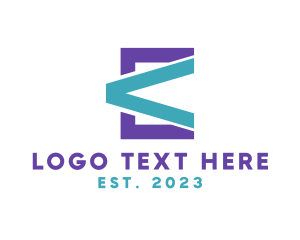 Technology - Greater Than Sign Letter B logo design