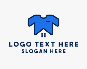 Blue - Tshirt Laundry House logo design