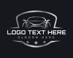 Sedan - Auto Garage Shield logo design