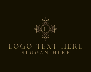 Gold - Luxury  Floral Ornamental logo design