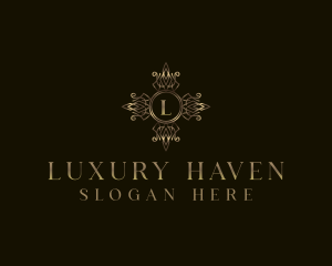 Luxury  Floral Ornamental  logo design