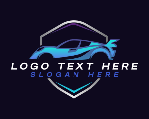 Sportscar - Race Car Drifting logo design