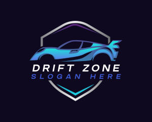 Race Car Drifting logo design