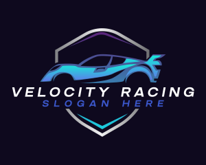 Race Car Drifting logo design