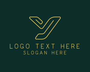 Letter Y - Telecom Network App logo design