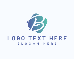 Business Startup Advertising  Letter B logo design