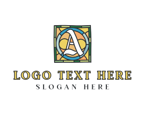 Art Nouveau - Decorative Stained Glass logo design