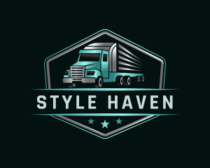 Shipping - Transportation Truck Delivery logo design