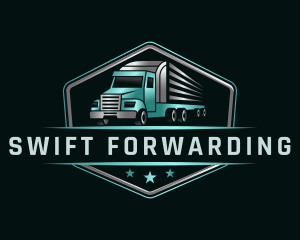 Transportation Truck Delivery logo design