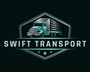 Transportation Truck Delivery logo design