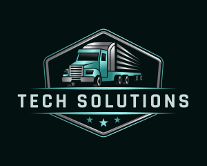 Shield - Transportation Truck Delivery logo design