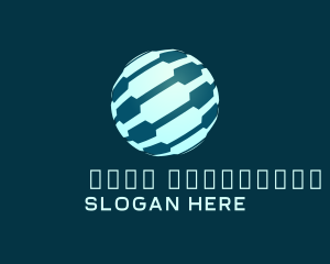 Corporate - Circuit Tech Sphere Globe logo design