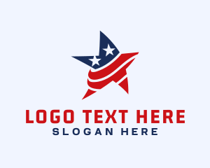 Patriotic - USA Star America logo design