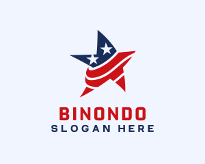 Independence Day - USA Star America logo design