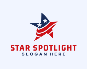 USA Star America logo design