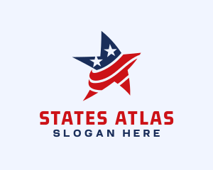 USA Star America logo design