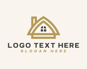 Tiny Home - Minimalist Realty House logo design