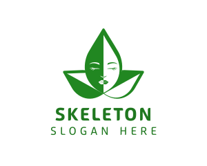 Green Beauty Leaf logo design