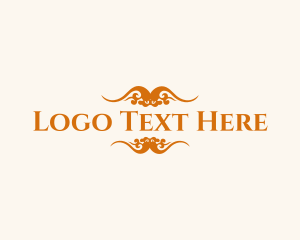 Wordmark - Majestic Golden Pattern logo design