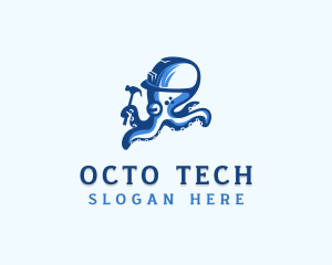 Construction Octopus Handyman logo design