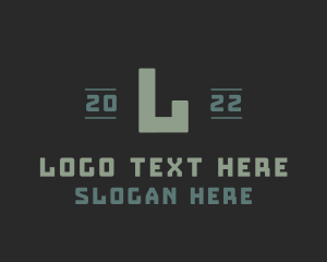Military Masculine Letter Logo
