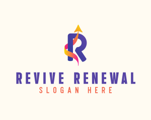 Generic Arrow Letter R logo design