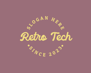 Retro Cursive Company logo design