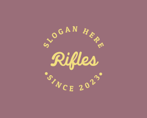 Workshop - Retro Cursive Company logo design