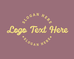 Retro Cursive Company Logo