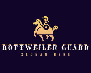 Medieval Horse Knight logo design