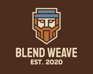 Geometric Beard Man  logo design