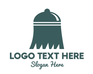 Dome - Green Cloche Broom logo design