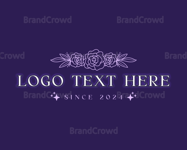 Floral Ornament Beauty Logo