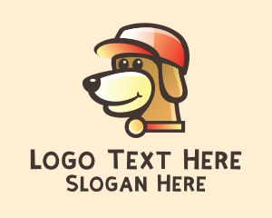 Adorable - Sporty Cap Dog logo design